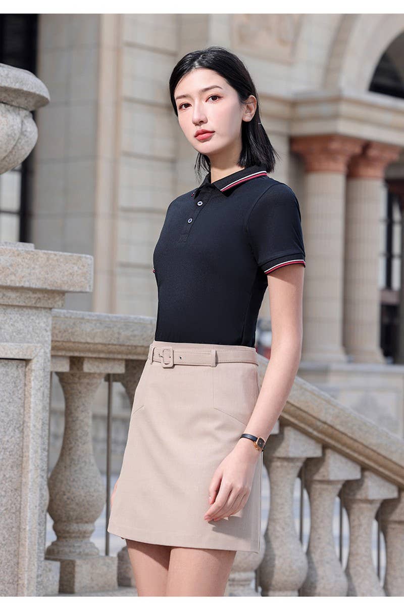 CWTBLS02424_WORKWEAR CUSTOM COLLARED SHORT SLEEVE POLO SHIRT