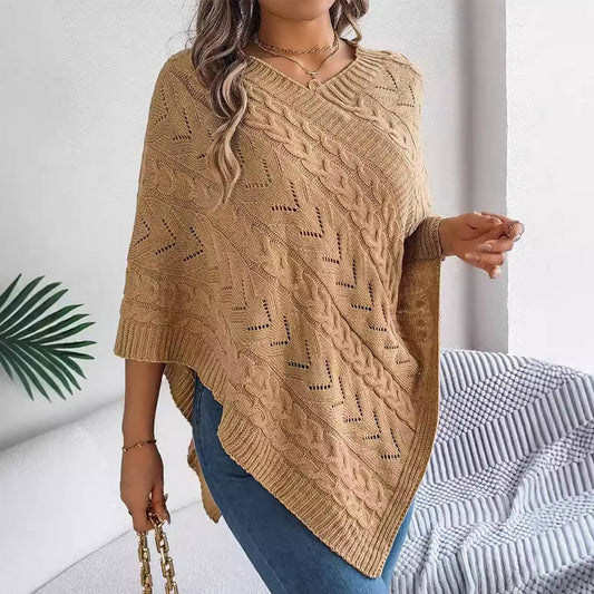 CASUAL SOLID COLOR TWIST PONGEE SWEATER COAT