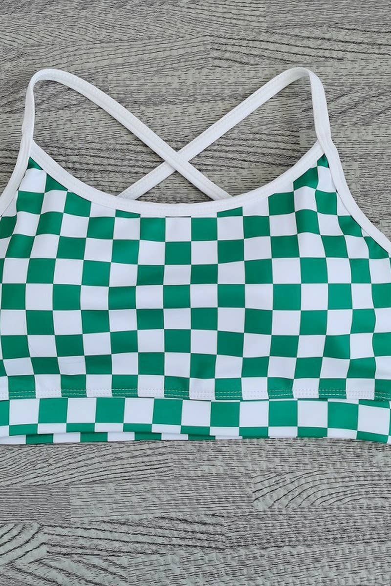 CWTTK1105_YOGA TANK TOP WITH CHECKERBOARD PRINT AND PADDING
