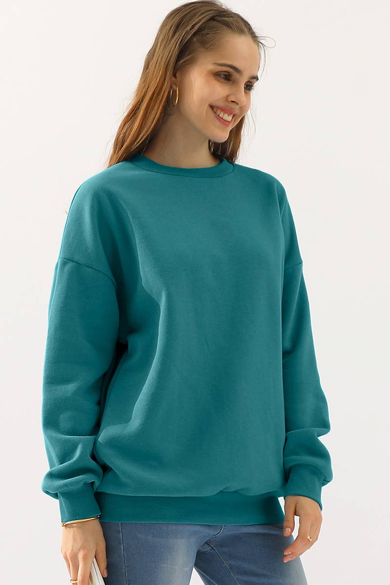 CWTTL902-P_PLUS SIZE CREW NECK PULLOVER SWEATSHIRT TOPS