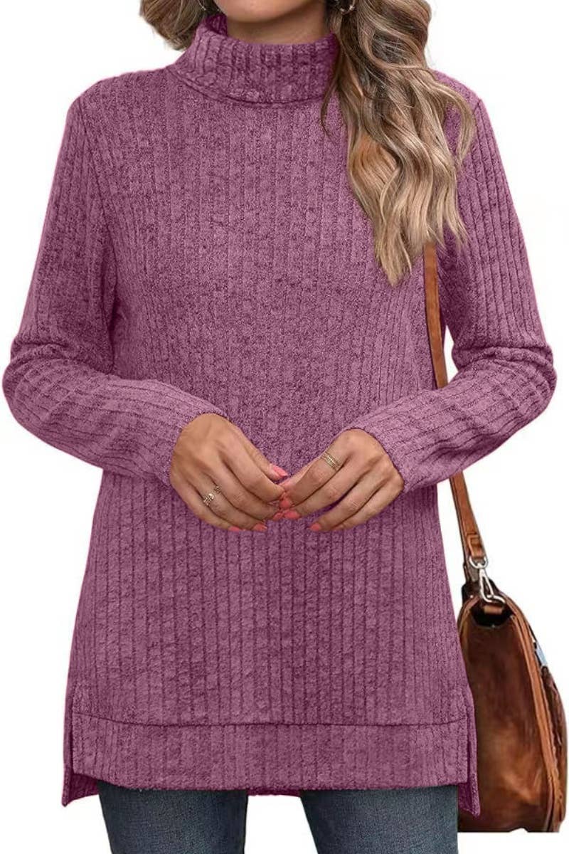 CWOSWL6444_WINTER TURTLENECK SWEATER WITH LONG SLEEVES