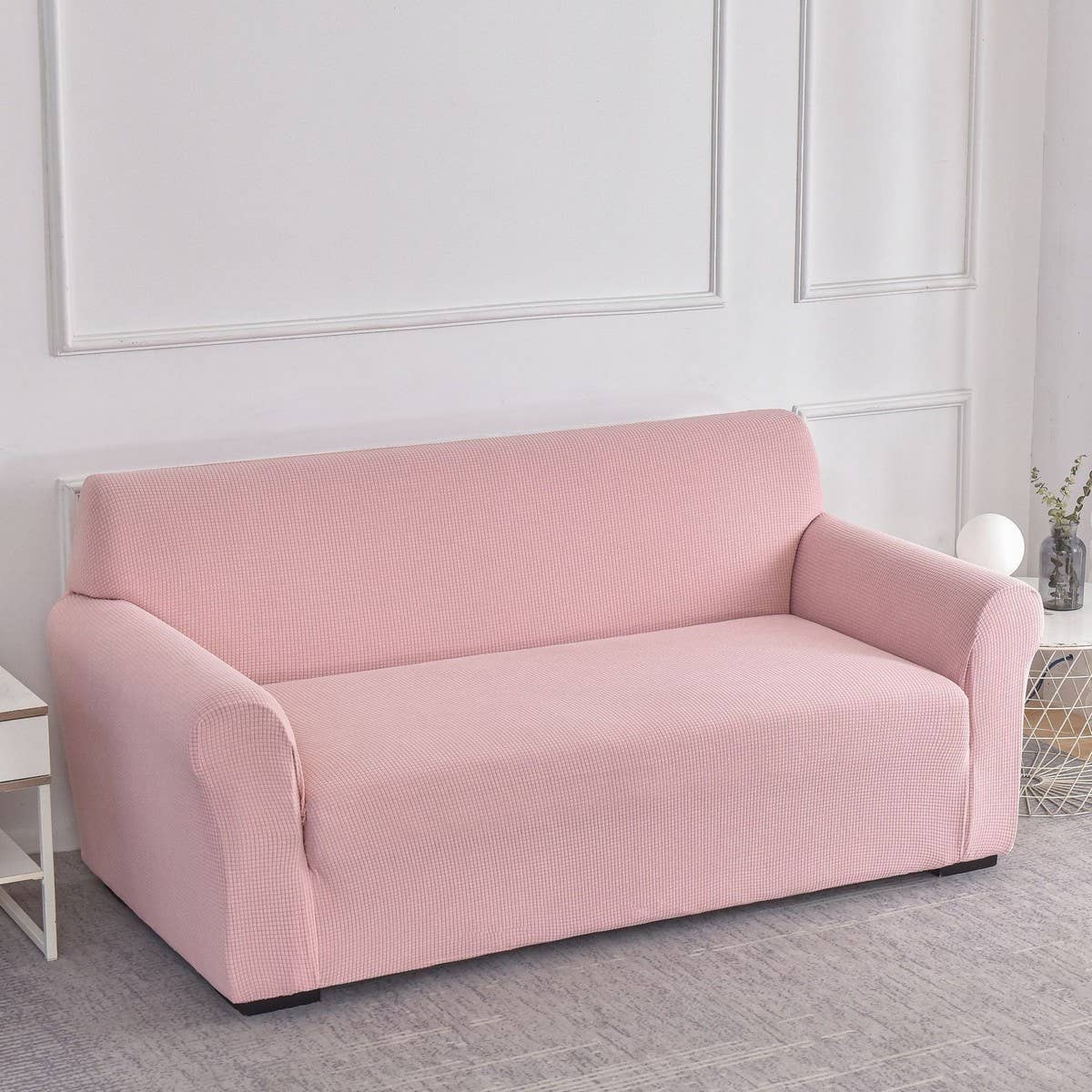 Waterproof Waffle Plush Sofa Cover, Full Wrap
