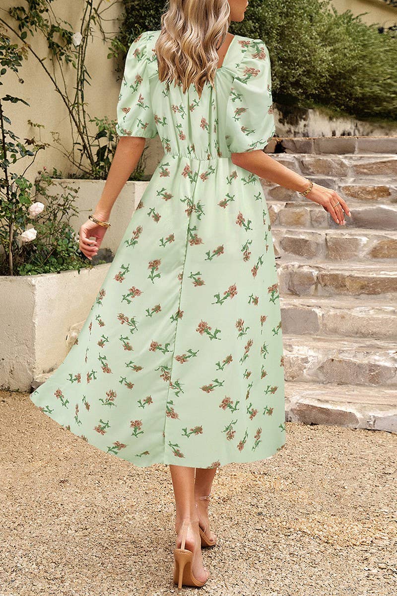 CWDMD6220_FLORAL LANTERN SLEEVE ELEGANT MAXI DRESS