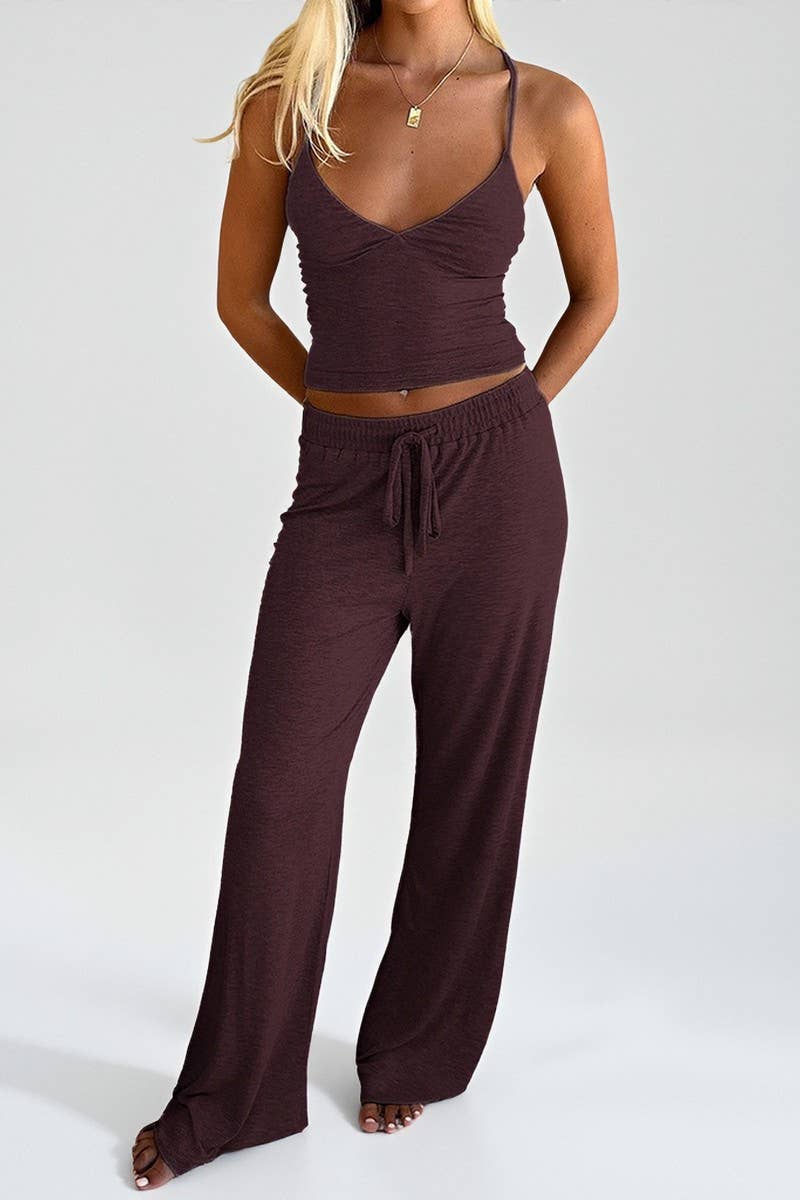 CWSTB00451_SOLID YOGA CAMI TOP AND PANTS SET
