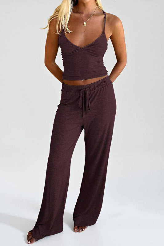 CWSTB00451_SOLID YOGA CAMI TOP AND PANTS SET