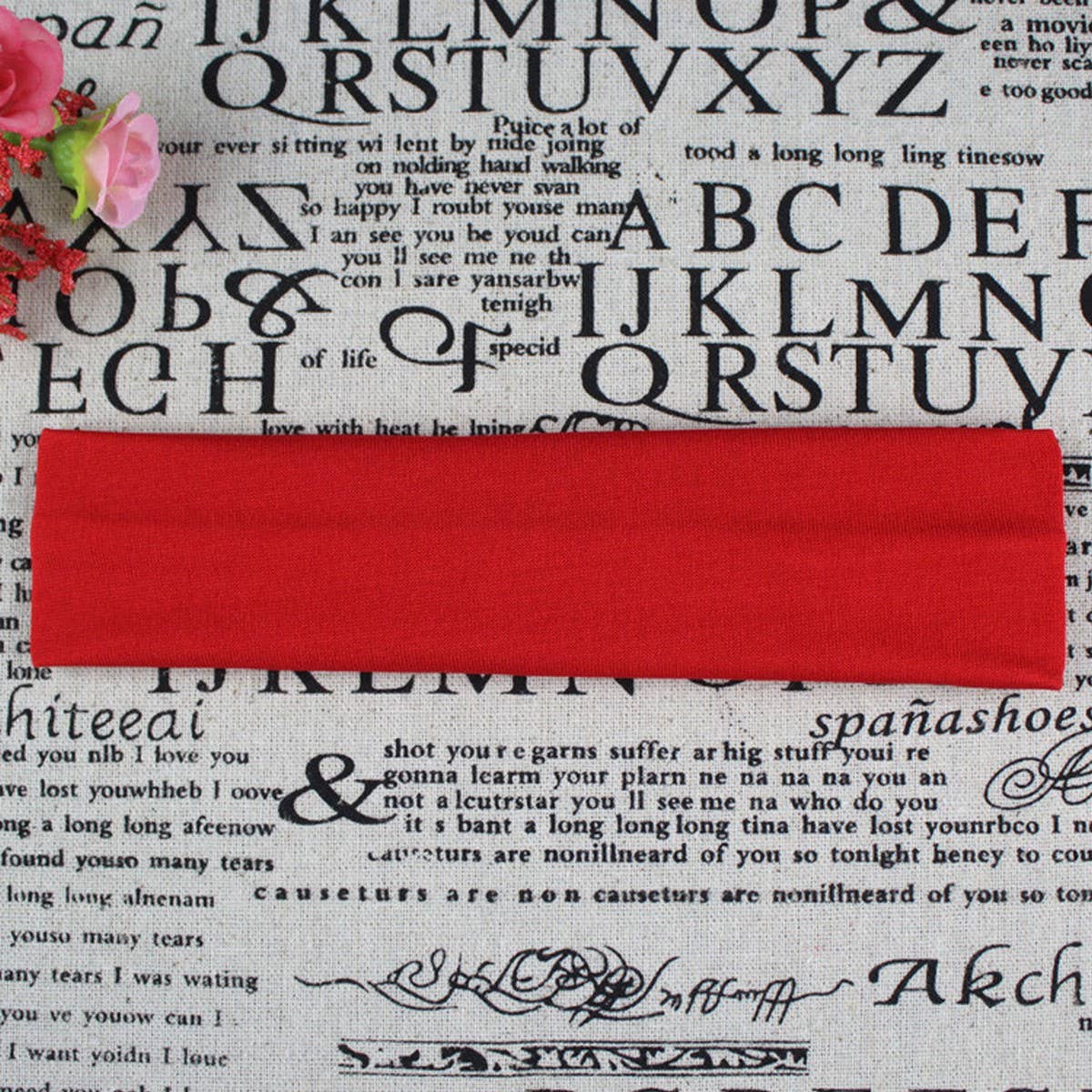 CWAHA6413_YOGA SPORTS HEADBAND ELASTIC SOLID COLOR HAIRBAND