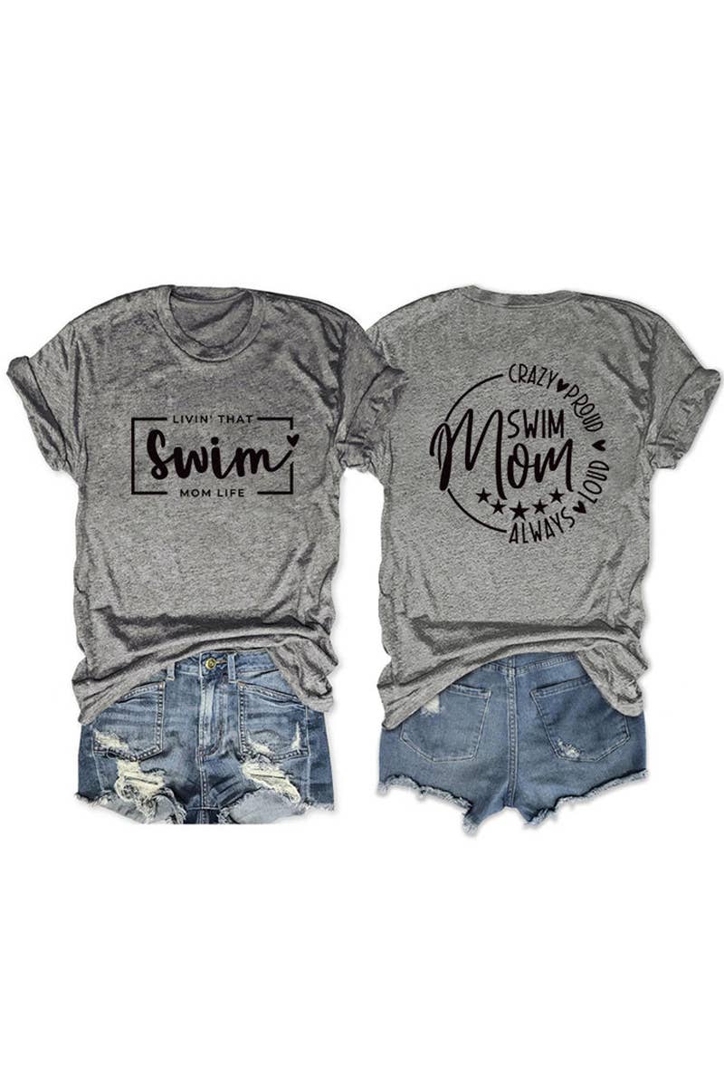 CWTTS1554_CASUAL DOUBLE-SIDED LETTER PRINT SHORT-SLEEVED TOP