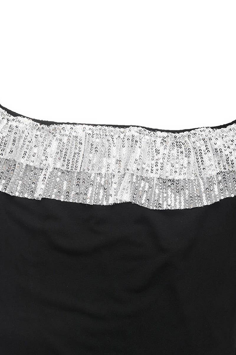 CWSBSL0140_AUTUMN ONE-SHOULDER COLLARED RUFFLE BODYSUIT