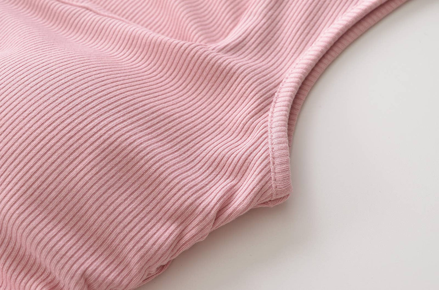 DOUBLE SQUARE NECK TIGHT PLEATED TOP