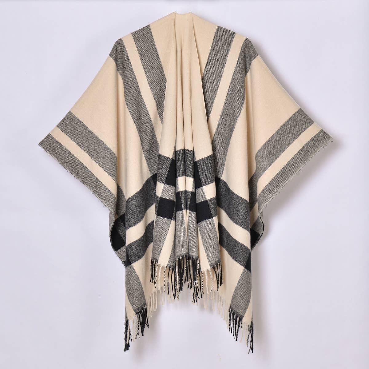 Reversible Plaid Faux Cashmere Scarf ? Winter Wrap