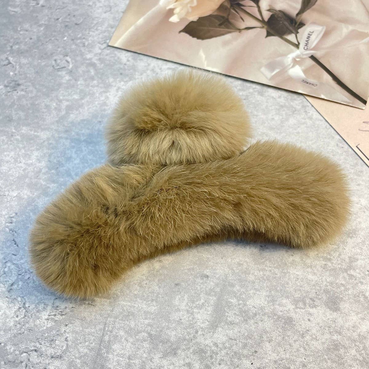 Rex Rabbit Fur Claws - Elegant Mixed Color Clips