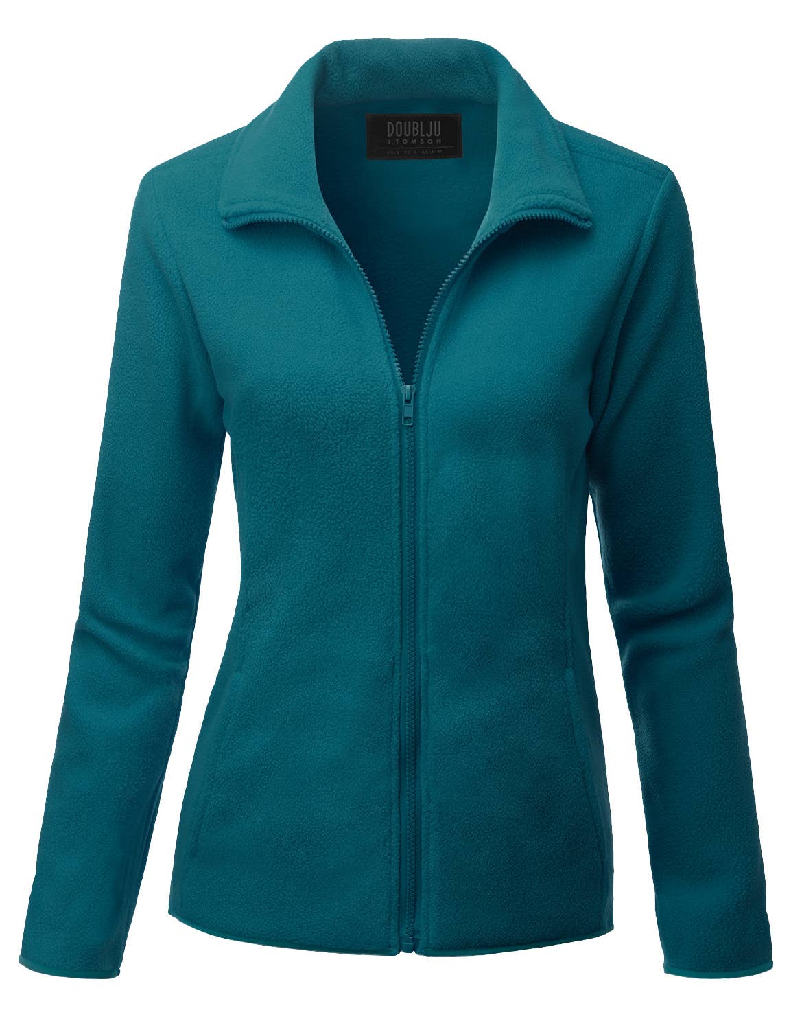 CWOJA693_Long Sleeve Full-Zip Thermal Basic Fleece Jacket