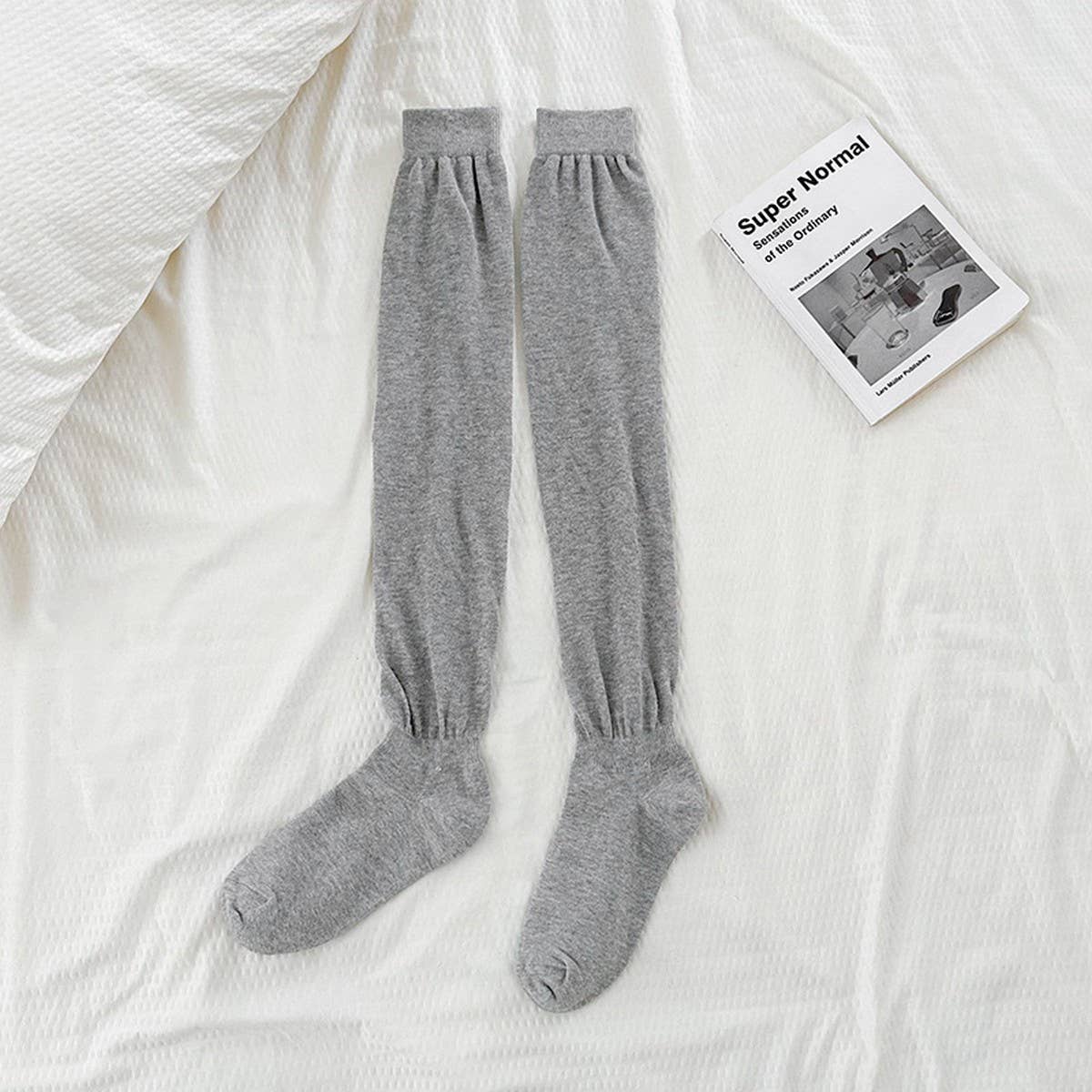 CWMS02749_OVER KNEE THIGH HIGH SOCKS WOMEN BOOTS STOCKINGS