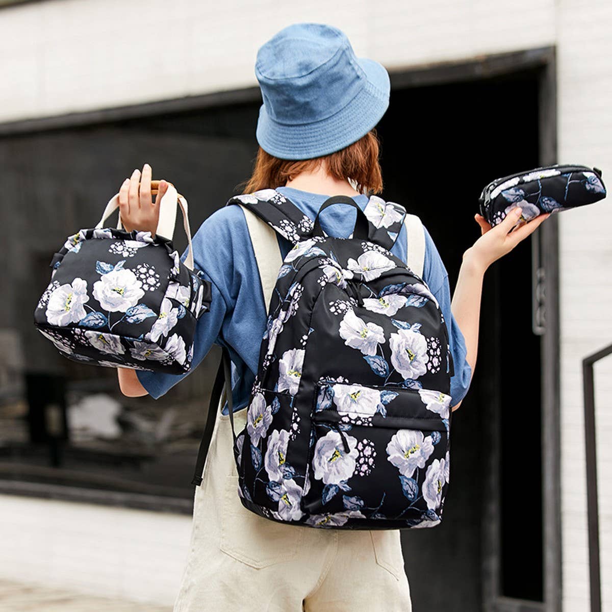 Backpacks for School?“Floral Oxford Large Capacity_CWAB5512
