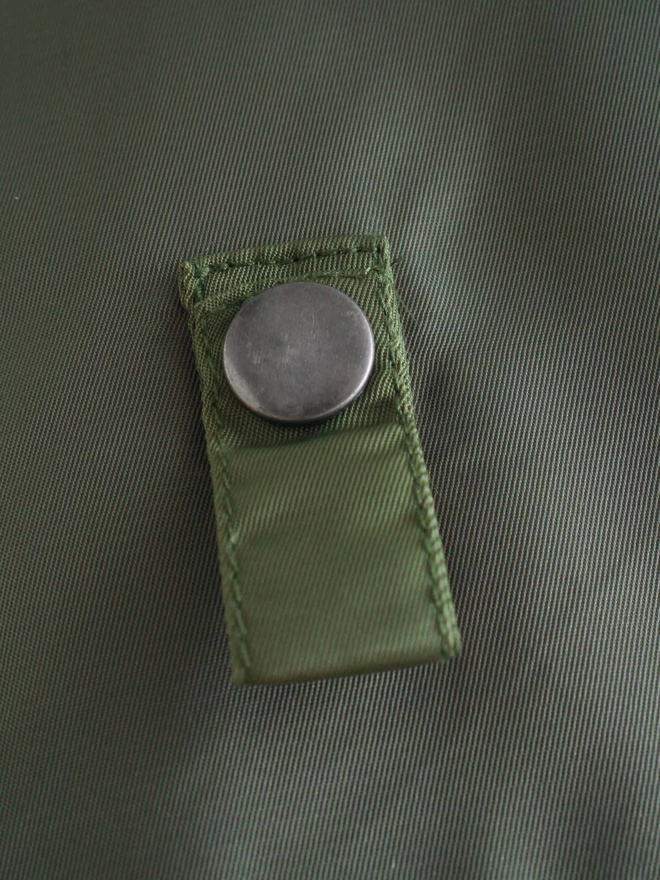 Flight jacket-style short cotton-padded jacket