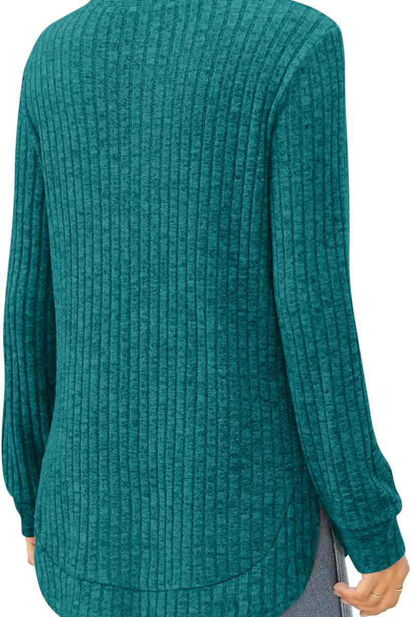 CWOSWL6553_CREW-NECK WOOLEN LONG-SLEEVED SWEATER