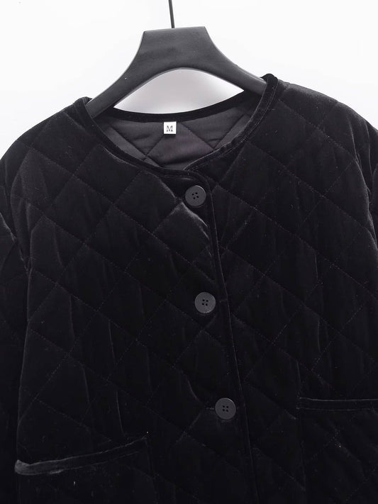 CREW-NECK FASHION SINGLE BREASTED BASIC CARDIGAN