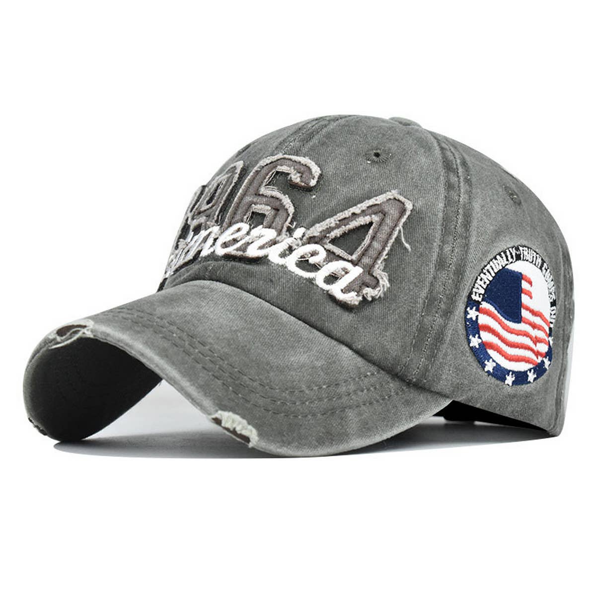 1964 Embroidered America Baseball Cap Water Wash CWAH1378