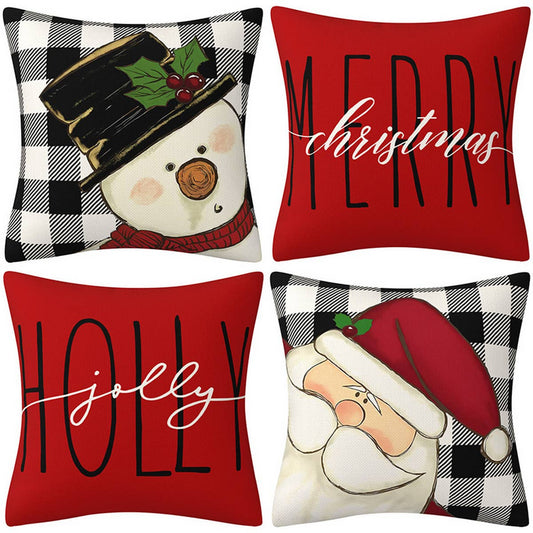 PLAID BELL CHRISTMAS PILLOWCASE_CWMM1395