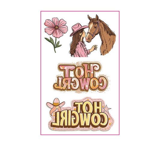 Cute Pink Western Tattoos ? Bachelorette Party
