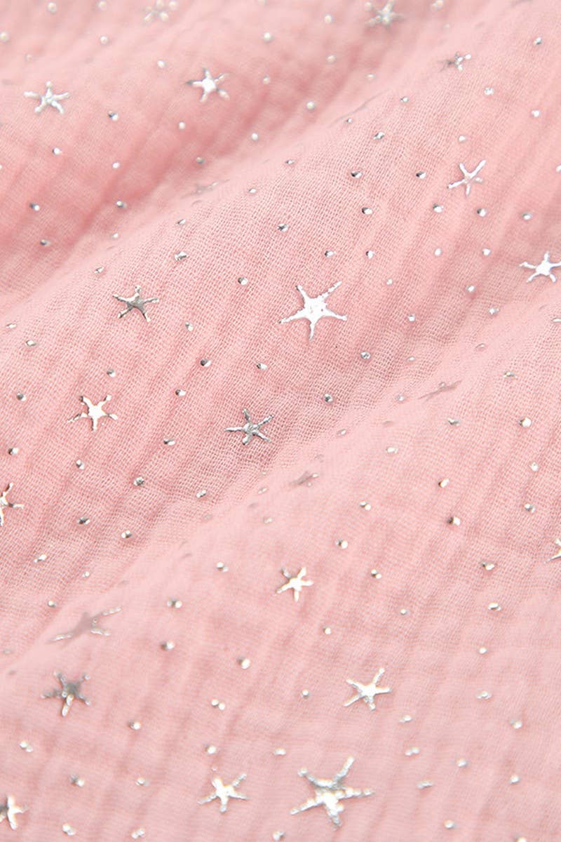 CWSPJ0393_COTTON RHINESTONE PATCHWORK FEATHER NIGHTGOWN