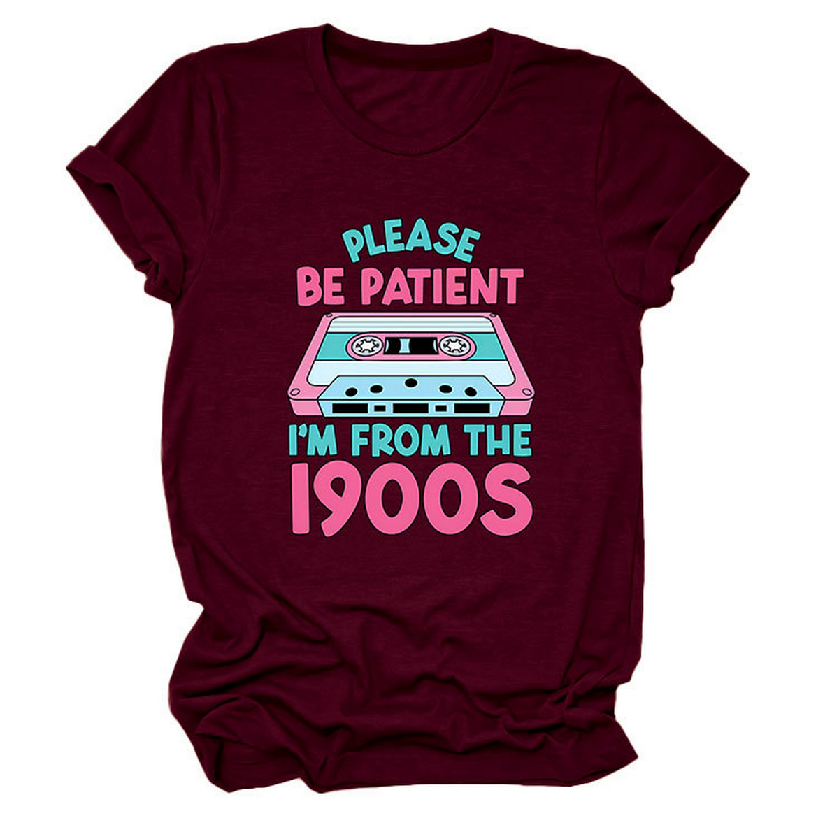 Women?™s Tee ??Please Be Patient Letter Print_CWTTS1501