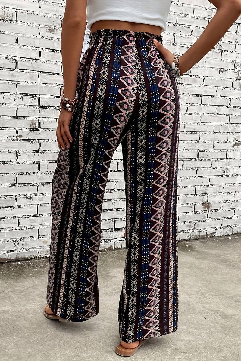 CWBLP2074_BOHO PRINT WIDE LEG VACATION LOUNGE PANTS