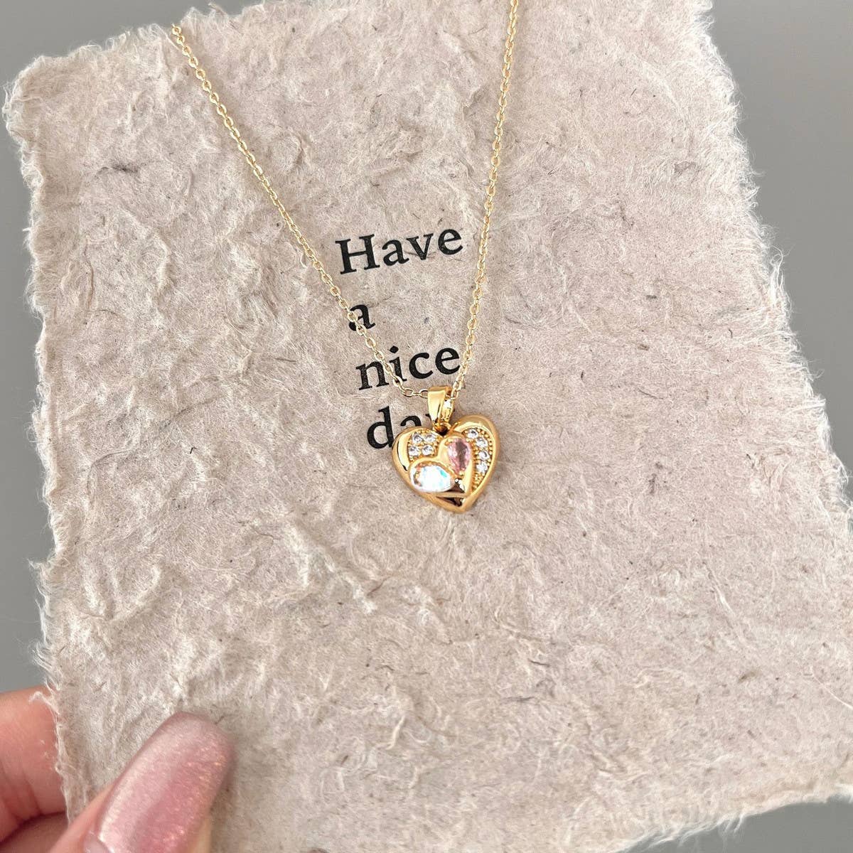 FASHIONABLE MERMAID DOUBLE LOVE NECKLACEP