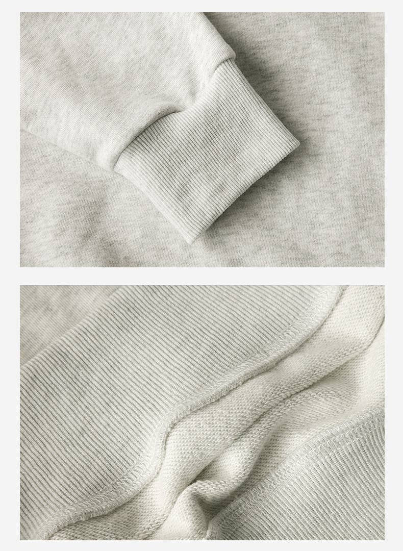 COTTON PULLOVER RETRO STYLE RELAXED CASUAL HOODIE