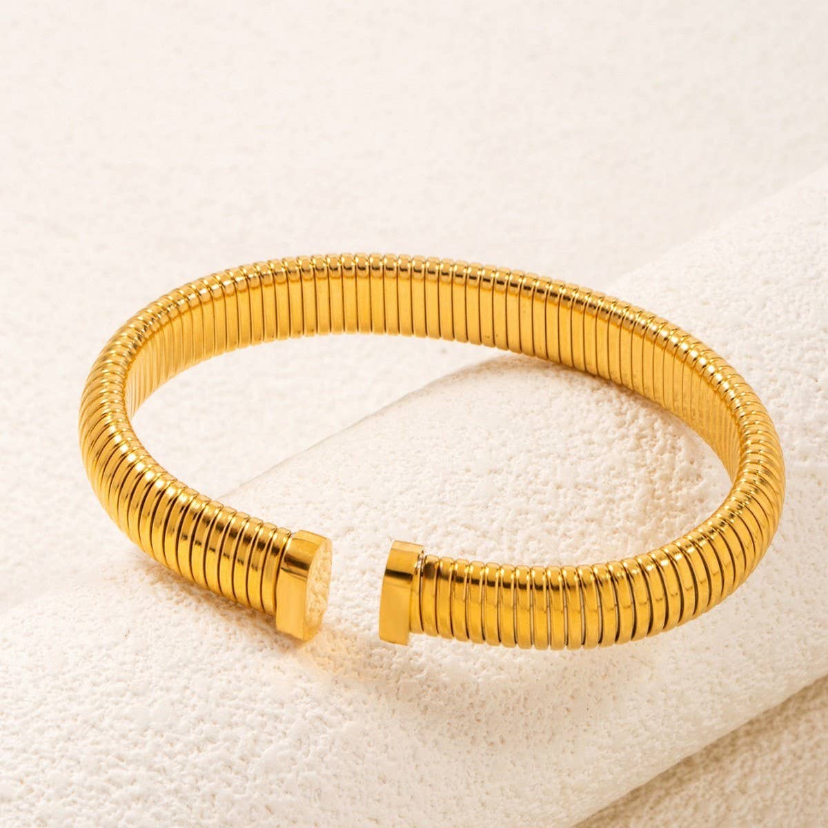 NON-FADING TITANIUM STEEL ELASTIC SPRING BRACELET_CWMM3739