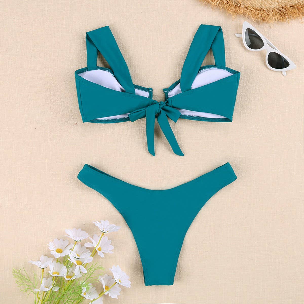 Women's Backless Bikini - Sexy Multi-Color Swimwear