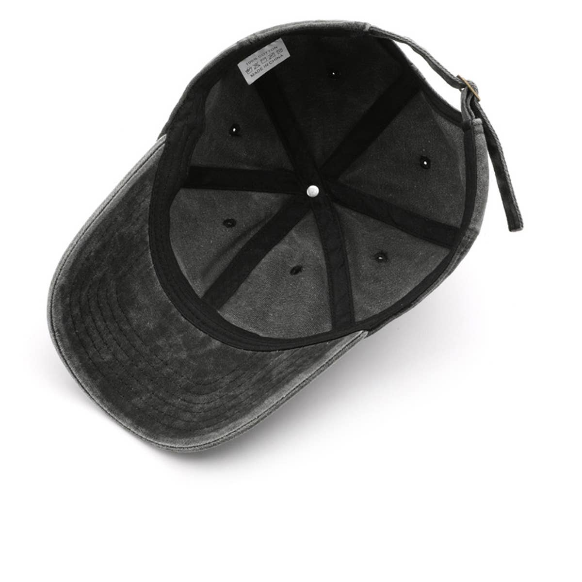 Vintage Washed Letter Embroidered Baseball Cap_CWAH1291
