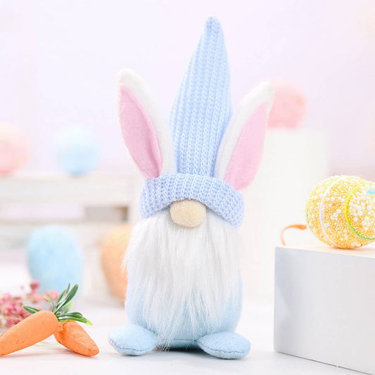 EASTER BUNNY DWARF DOLL ELF FIGURINE ORNAMENTS