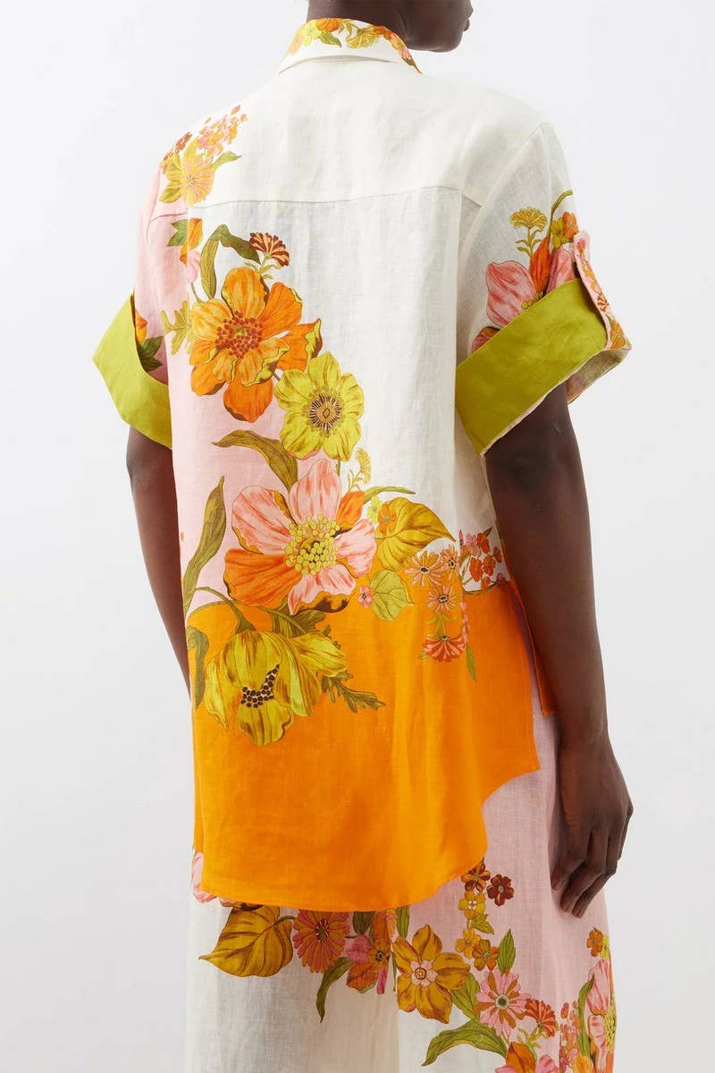 CWSS1235_CASUAL PRINTED SHIRT AND PANTS SET