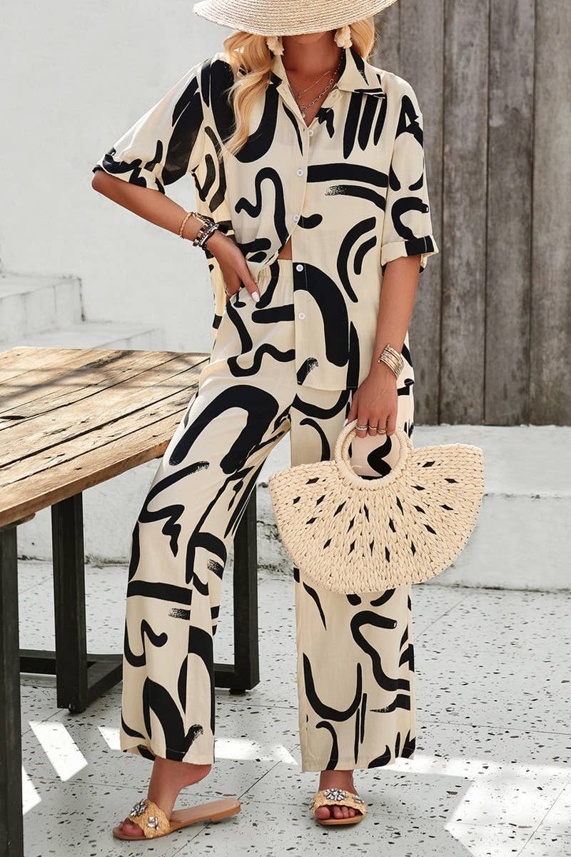 CWSS1073_SPRING AND SUMMER CASUAL COMFORT PRINTED SET
