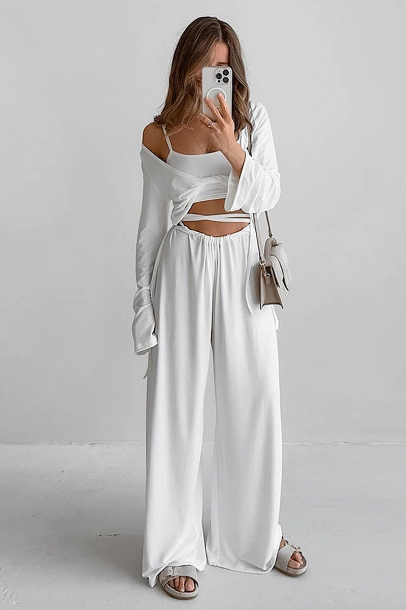 CWSPJ0323_LONG-SLEEVED TROUSERS AND SUSPENDERS PAJAMAS SET