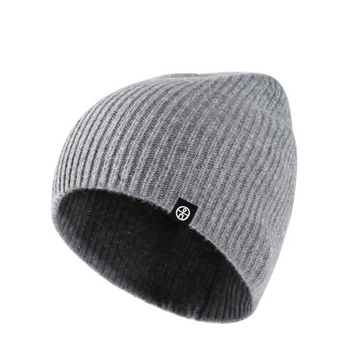 WINTER SOLID COLOR OUTDOOR WARM WOOL KNITTED HAT_CWAH2453