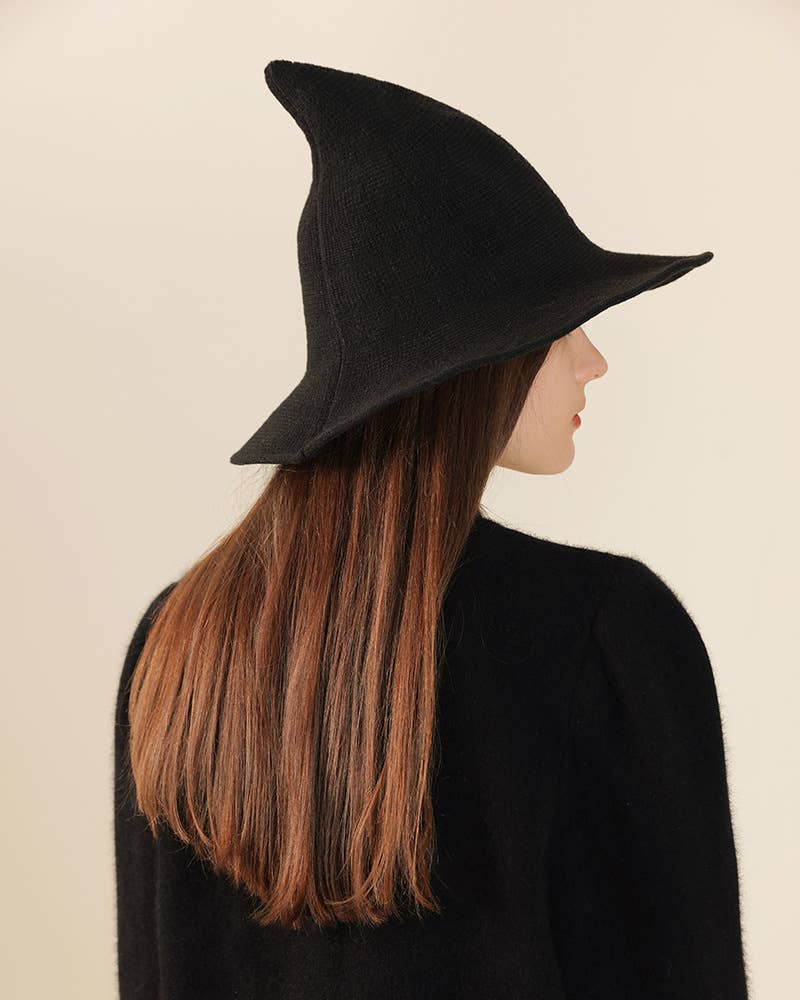 HALLOWEEN WOOLEN WITCH HAT WITH BIG BRIM