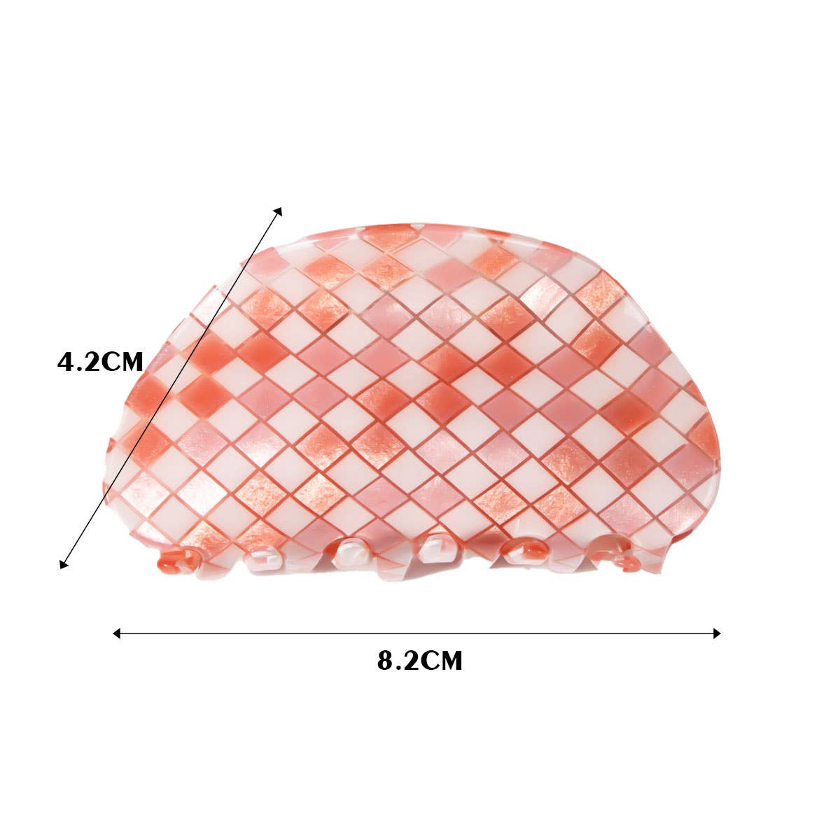 3.1in Mini Plaid Claw Clip for Hair Back Head Use_CWAHA0326