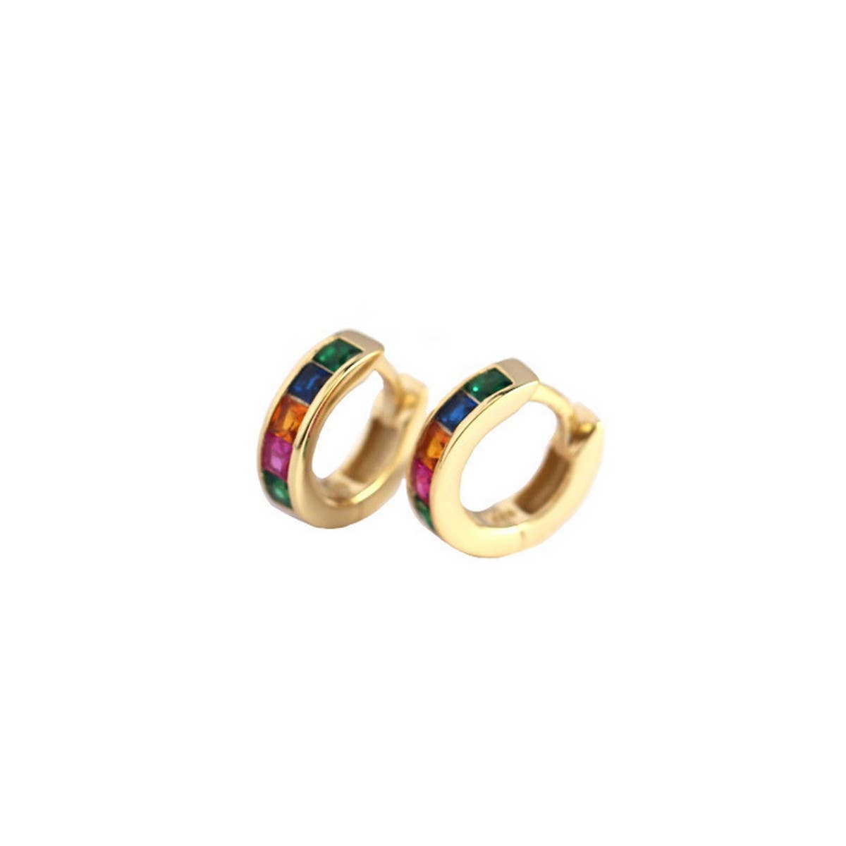 TRENDY COLORFUL RETRO EARRINGS