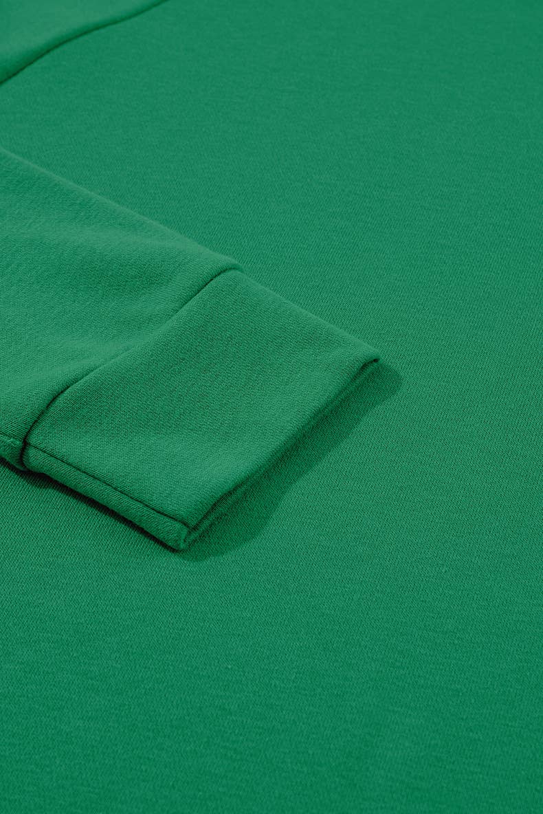 CASUAL LOOSE SOLID COLOR ROUND NECK T-SHIRT