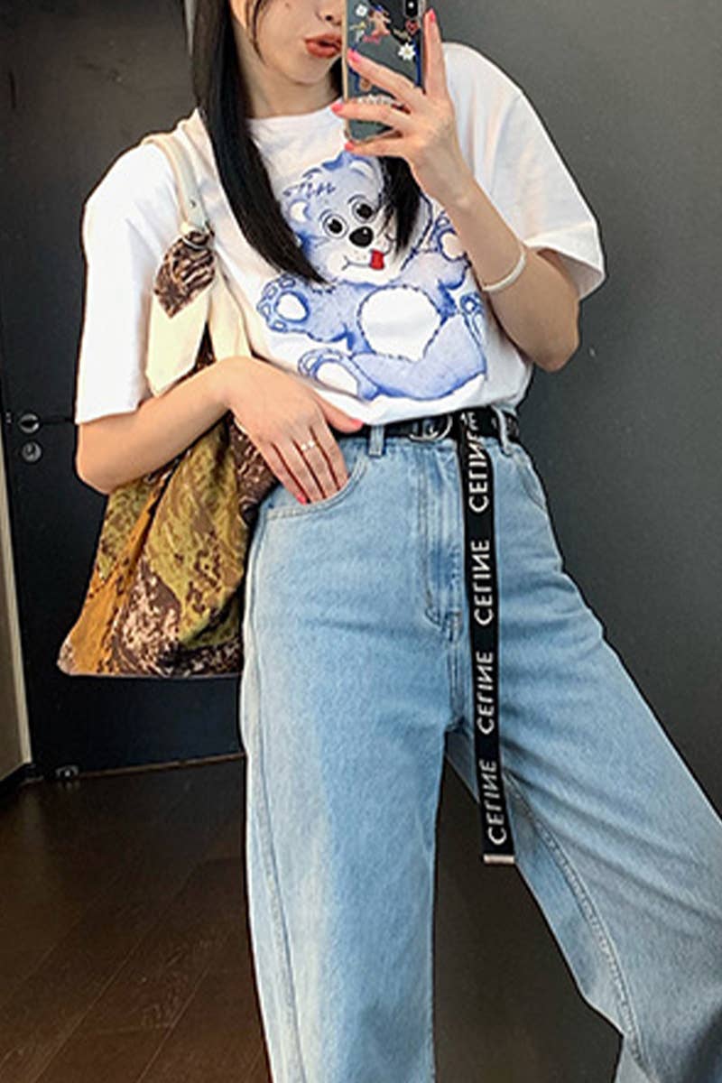 CWTTS0998_BLUE BEAR SHORT SLEEVE T SHIRT