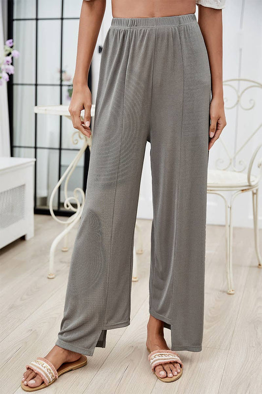 CWBLP1942_SUMMER IRREGULAR CASUAL SIMPLE WIDE-LEG PANTS