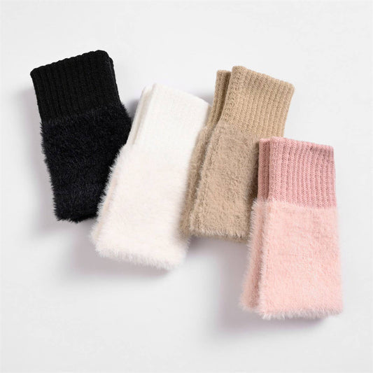 CWAG0276_THICKENED WATERPROOF MINK FUR FINGERLESS GLOVES