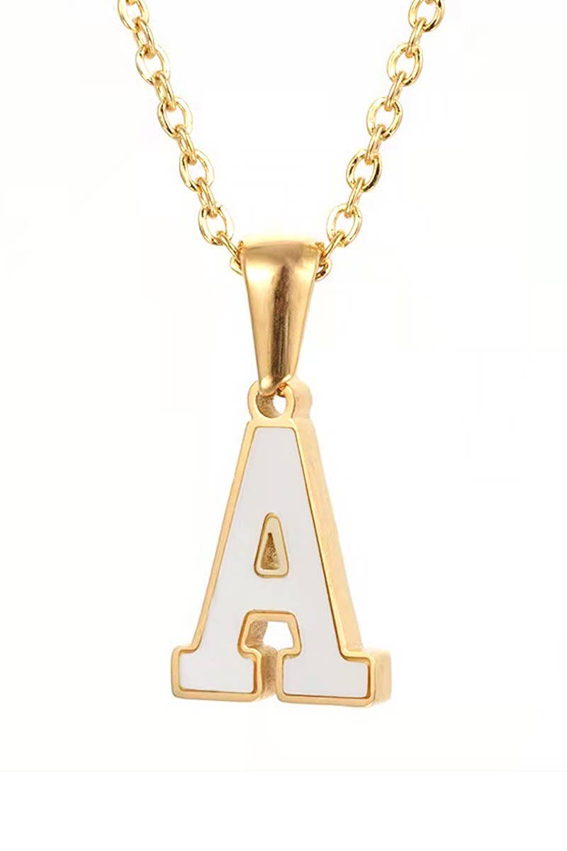 ALPHABET INITIAL PENDANT NECKLACE_CWAJE218