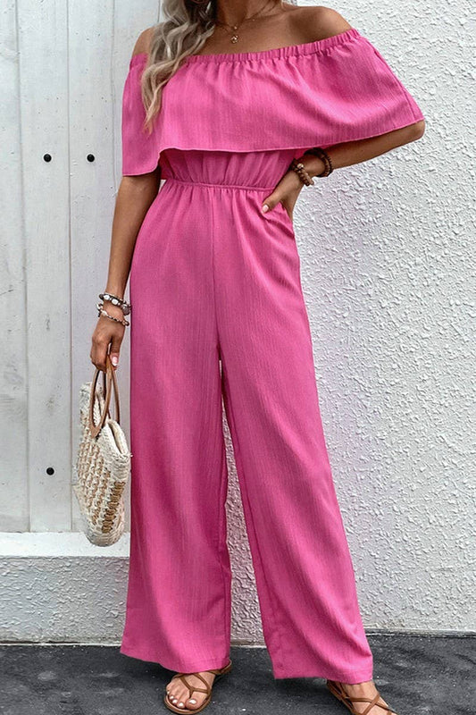 CWSJS0809_SOLID COLOR OFF-THE-SHOULDER WIDE-LEG JUMPSUIT