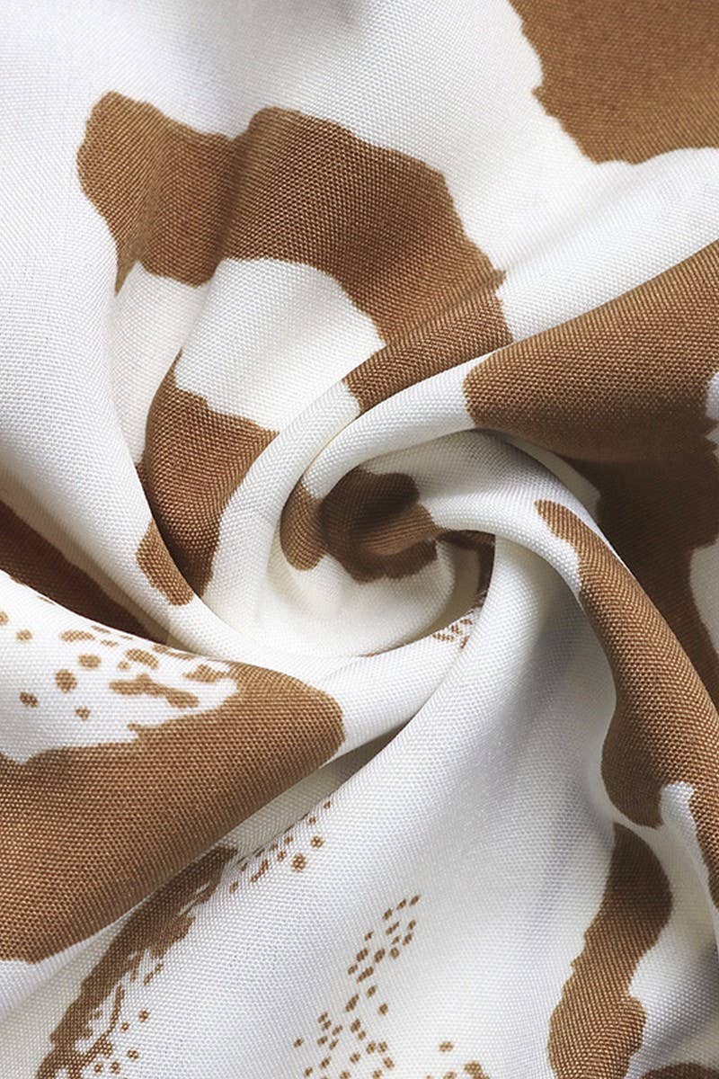 CWTBLS1996_V-NECK LOOSE BATWING SLEEVE LEOPARD TOP