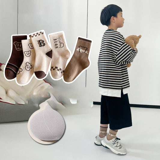 CWMM10098_KIDS SEAMLESS CREW SOCKS CARTOON UNISEX