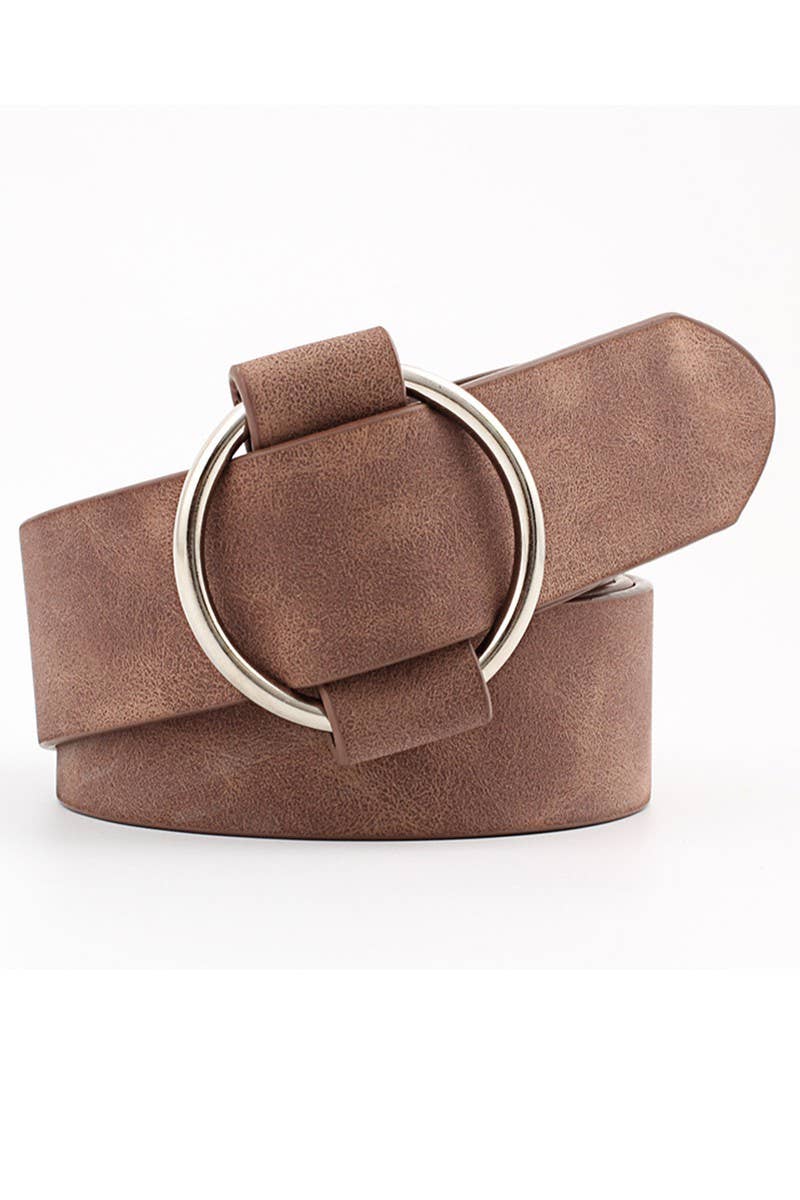 BASIC LEATHERETTE TRENDY BUCKLE BELT_CWABE008