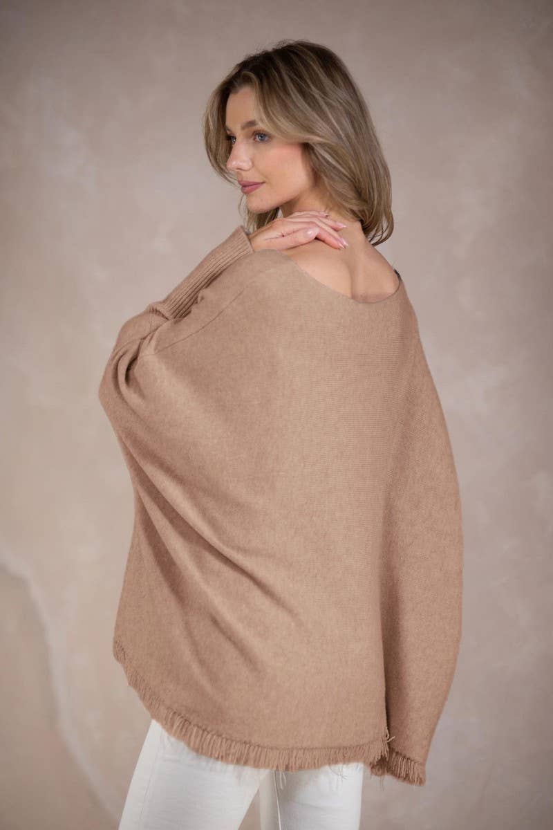 CWOSWL6957_SOLID OFF SHOULDER LOOSE KNIT PULLOVER SWEATER